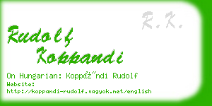 rudolf koppandi business card